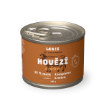 Hovädzie s mrkvou 200 g - LOUIE kompletné krmivo pre psov