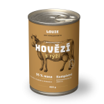 Hovädzie s ryžou 400g - LOUIE kompletné krmivo pre psov