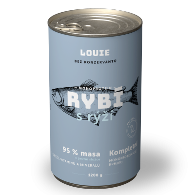 Ryba s ryžou 1200g - LOUIE kompletné krmivo pre psov