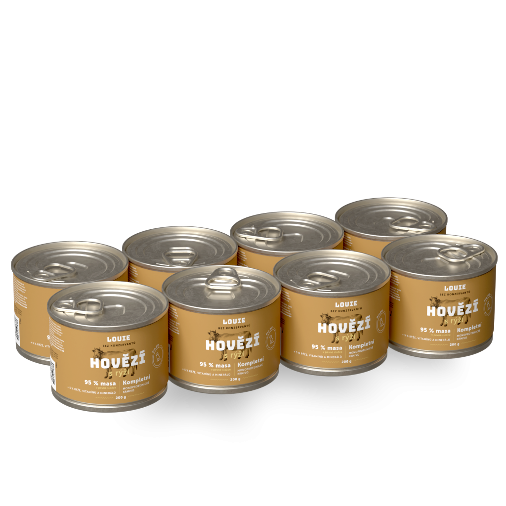 Výhodné balenie 8 ks - Hovädzie s ryžou 200 g