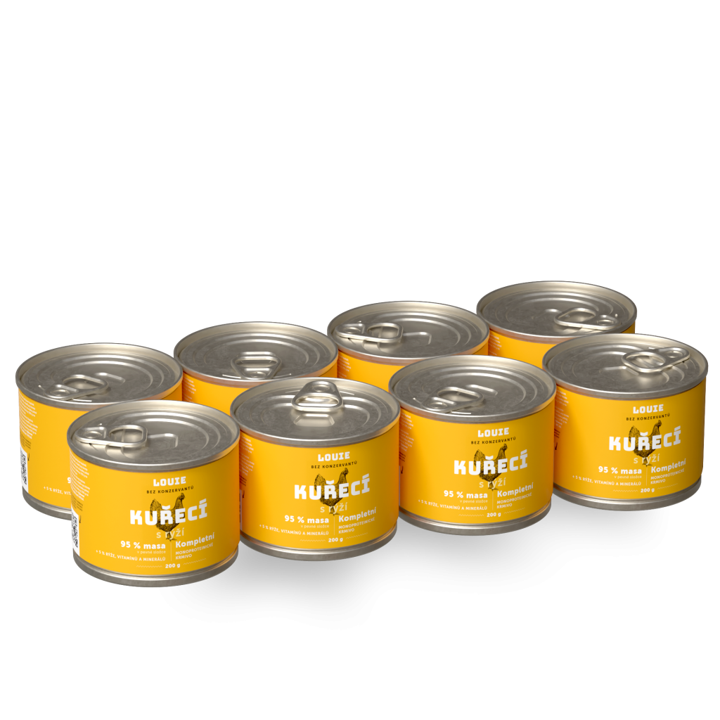 Výhodné balenie 8 ks - Kuracie s ryžou 200 g