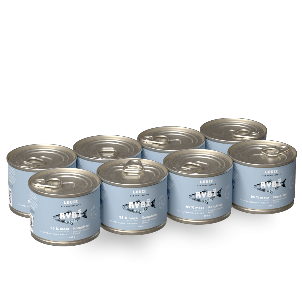 Výhodné balenie 8 ks - Rybie s ryžou 200 g