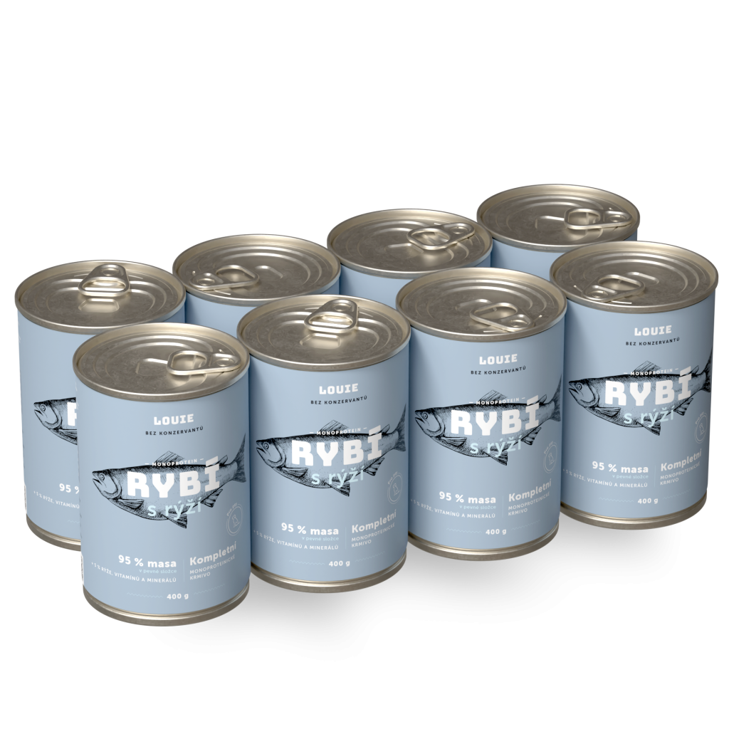 Výhodné balenie 8 ks - Rybie s ryžou 400 g