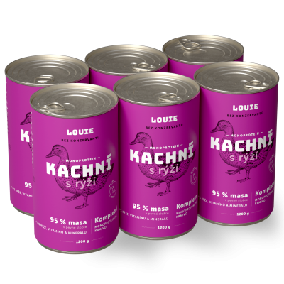 Výhodné balenie 6 ks - Kačacie s ryžou 1200g