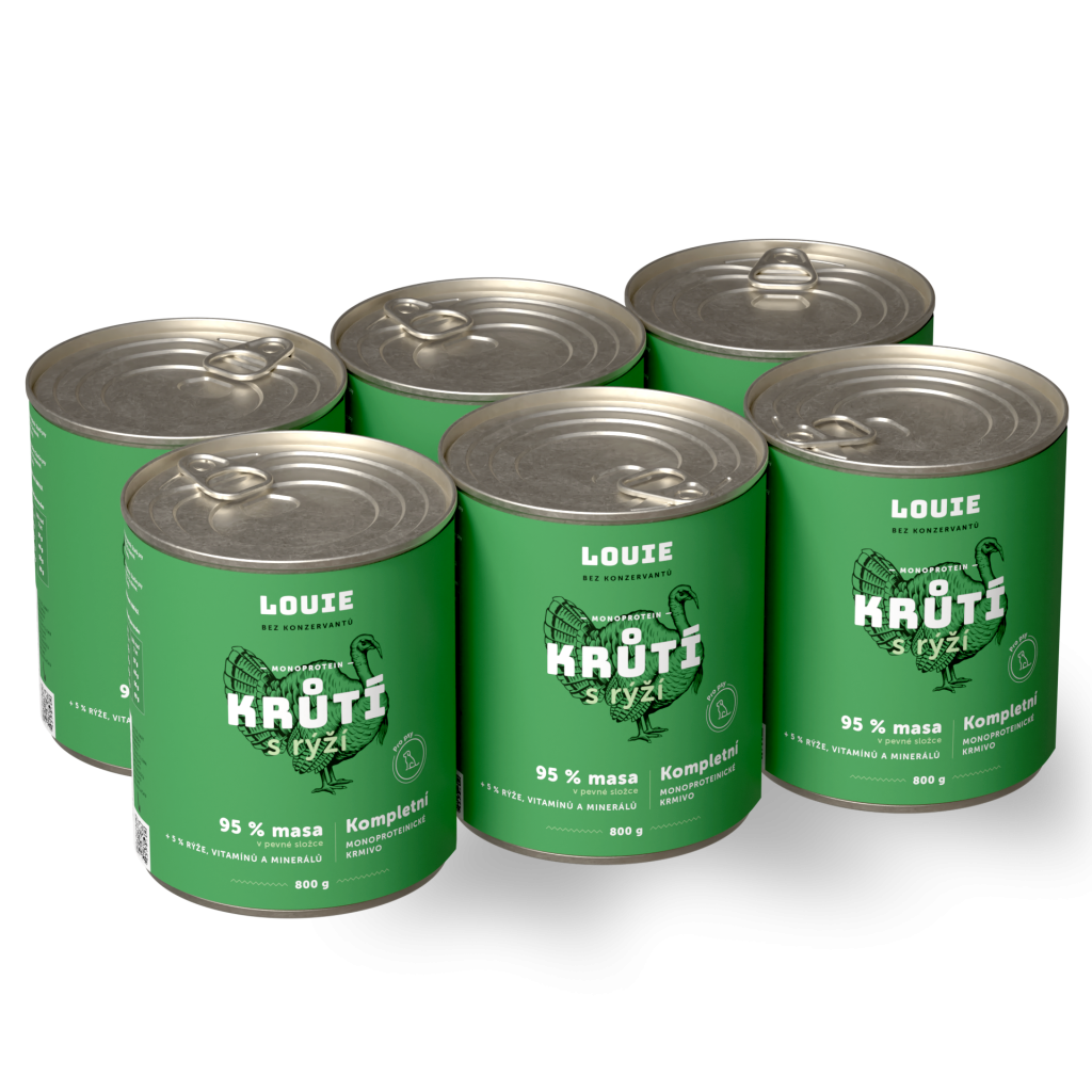 Výhodné balenie 6 ks - Morčacie s ryžou 800 g