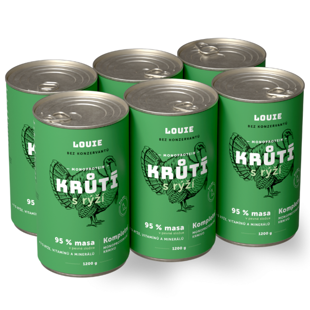 Výhodné balenie 6 ks - Morčacie s ryžou 1200 g