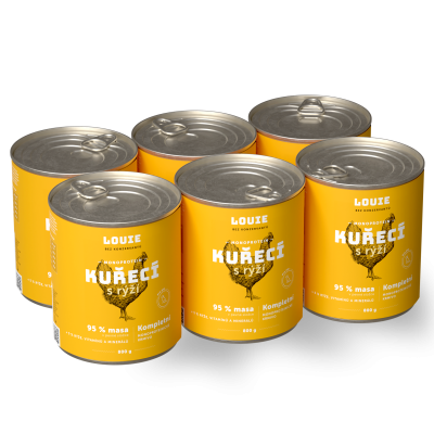 Výhodné balenie 6 ks - Kuracie s ryžou 800 g