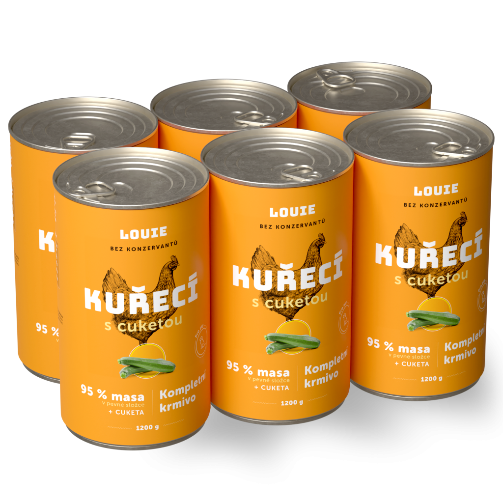 Výhodné balenie 6 ks - Kuracie s cuketou 1200 g