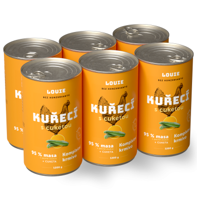 Výhodné balenie 6 ks - Kuracie s cuketou 1200 g