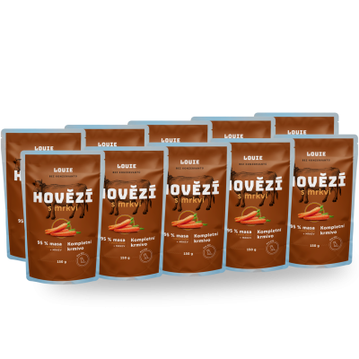 Balenie kapsičiek 10 ks - Hovädzie s mrkvou 150 g