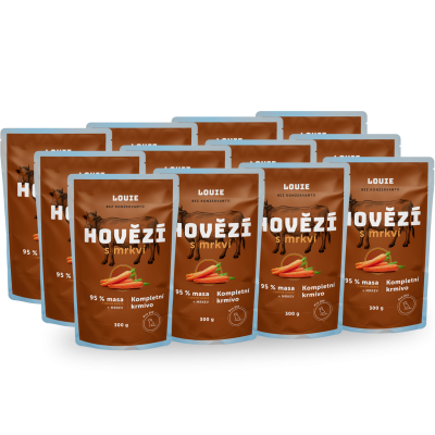 Balenie kapsičiek 12 ks - Hovädzie s mrkvou 300 g