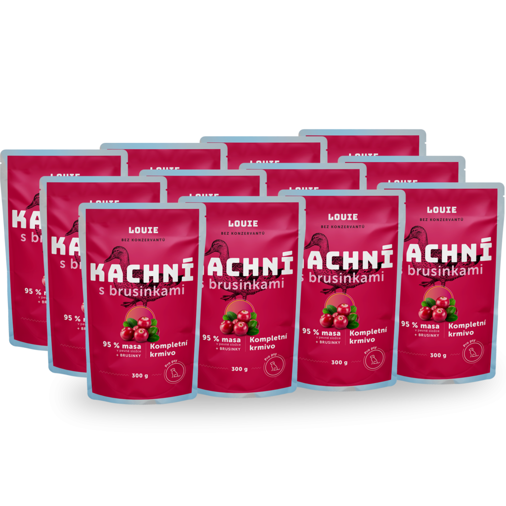 Balenie kapsičiek 12 ks - Kačacie s brusnicami 300g