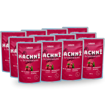 Balenie kapsičiek 12 ks - Kačacie s brusnicami 300g