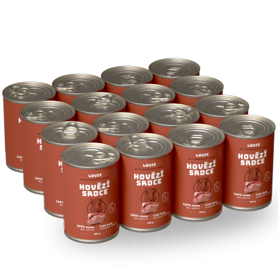 Výhodné balenie 16 ks - Hovädzie srdce 400 g