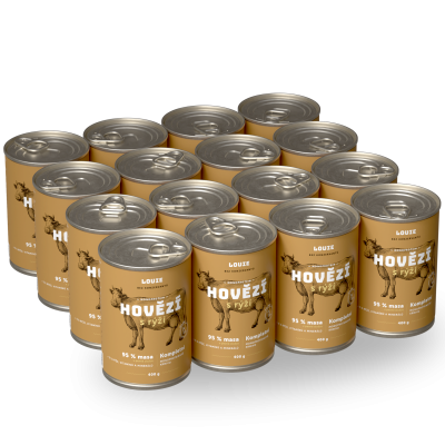 Výhodné balenie 16 ks - Hovädzie s ryžou 400g