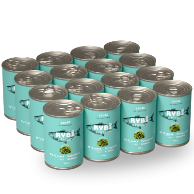 Výhodné balenie 16 ks  - Rybí sa řasami 400g