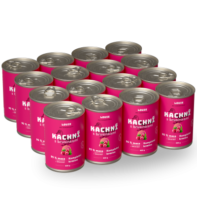 Výhodné balenie 16 ks - Kačacie s brusnicami 400g