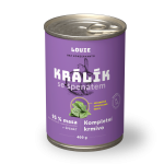 Králik s kuracím a špenátom 400g - LOUIE kompletné krmivo pre psov