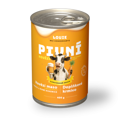 Pivné hovädzie s mrkvou a pivovarskými kvasnicami 400g - limitovaná edícia