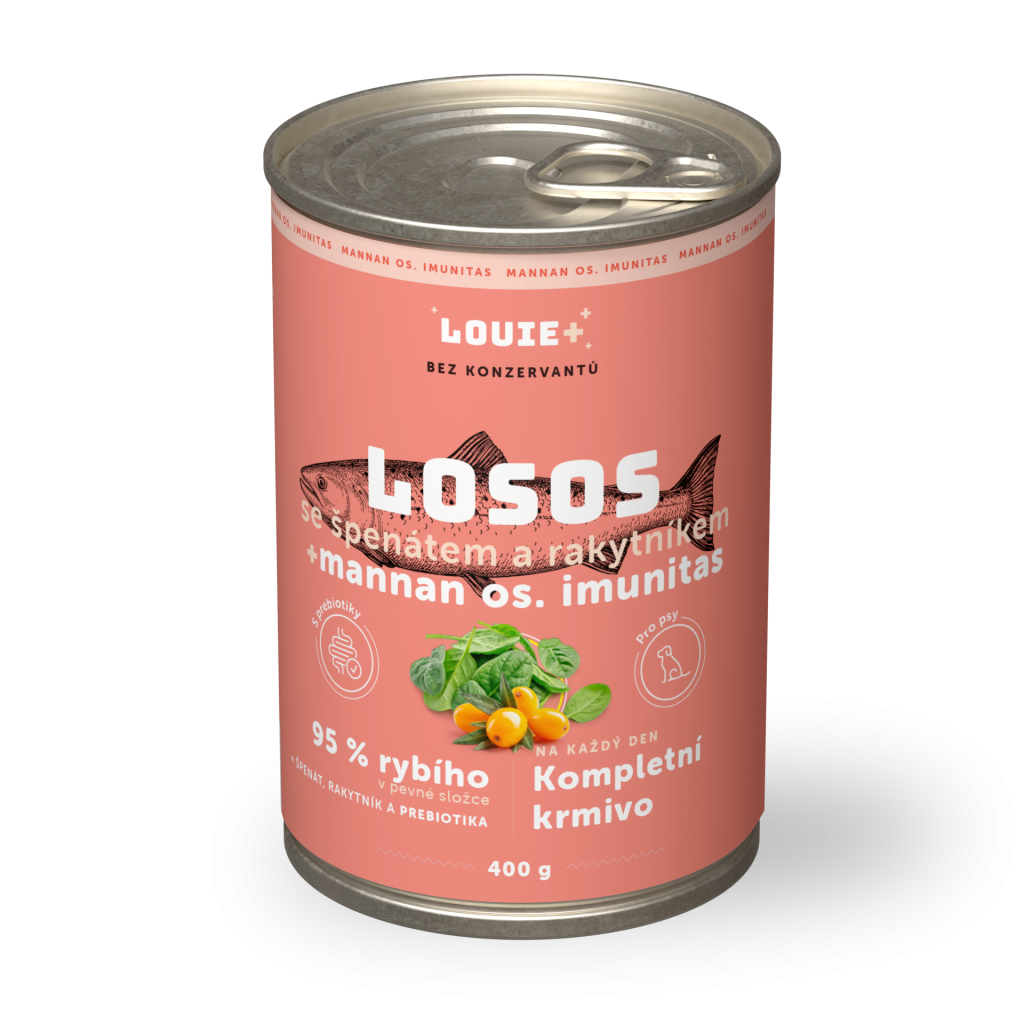 Losos s rakytníkom, špenátom a prebiotikami 400 g